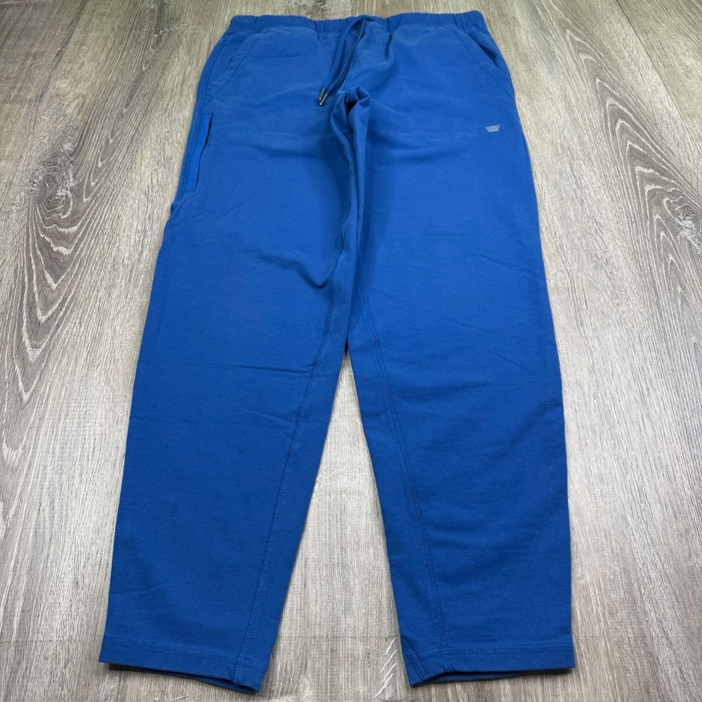 Mack Weldon Mens Coolant Blue Daily Wear Comfort Tapered Ace Sweatpants Size M